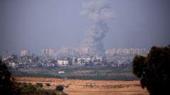 smoke in Gaza