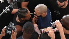 Benn pushes Eubank Jr in Saudi altercation