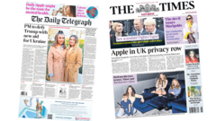 The Papers: 'PM to defy Trump' and 'Apple in UK privacy row'