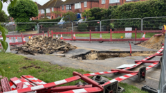 Running event postponed after emergency trench dug