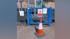 Razor blades discovered in play area sand pit