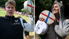 Watch: Best moments from 2026 Cooper's Hill cheese rolling races
