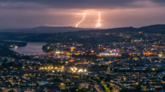 Skies lit up by 'epic' lightning show of 9,000 strikes