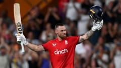 Salt century fires England to victory in first T20