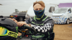 Photographer Harry George Hall documents lawn mower racing in Braintree