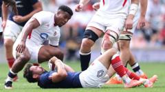 Feyi-Waboso sent off in dramatic England XV defeat