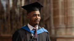 Graduate tackles stammer to deliver 'defining' speech