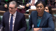 PMQs: Starmer dismisses 'caretaker PM' label as Badenoch attacks government's record