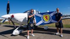 Scotland fans fly 22 hours in tiny plane to World Cup