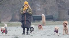 UK records coldest night of winter as snap to last into weekend