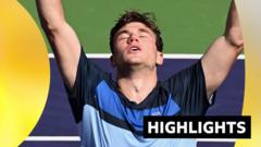 Draper beats Rune in Indian Wells final - highlights