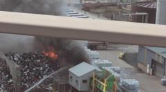 Warning to locals after fire breaks out at Perth recycling centre