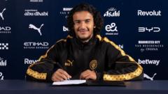 Man City complete £86m Bouaddi signing from Lille