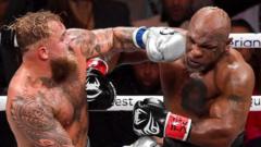 'Record breaking' 60m homes watched Tyson vs Paul fight, Netflix says