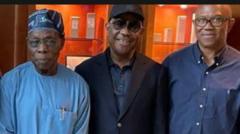 Olusegun Obasanjo, Nyesom Wike and Peter Obi