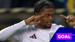 Bailey volleys Villa into early lead against Club Brugge