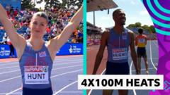 GB's women and men through to 4x100m relay finals