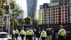Four arrested at Canary Wharf anti-asylum protest