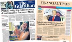 The Papers:  'Senseless attack' and 'stagflation' fears continue