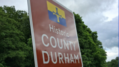 Historic county boundary signs erected along river