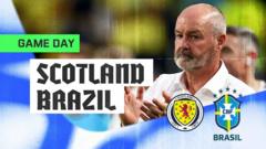 Unseen footage and unique angles as Scotland lose to Brazil