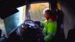 Watch: Moment lorry driver with misted windscreen causes horror crash