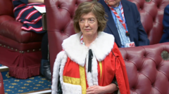 Watch: Sue Gray takes seat in the House of Lords