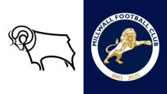 Pick of the stats: Derby County v Millwall