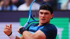 Draper edged out by Alcaraz in Rome quarter-finals