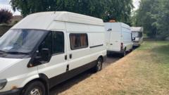 Vans parking on road has 'become a nightmare'