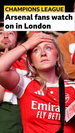 Supporters react to PSG winning Champions League