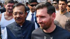 Anger at Messi India tour as fans throw chairs and bottles at stadium event