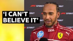 Hamilton 'can't believe' pole position for China sprint race