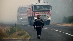 One dead and thousands evacuated as wildfire spreads in France
