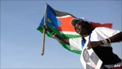 A woman celebrates in Juba after South Sudan's 2011 referendum on independence