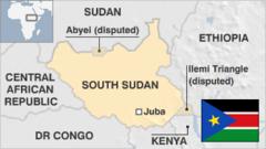 Map of South Sudan