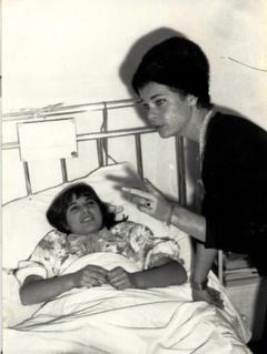 Micaela Colletti in hospital after the disaster