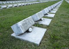 Gravestones in the Vajont cemetery, 26 September
