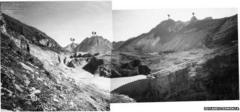 The Vajont dam after the disaster, 10 October 1963