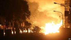 Blasts in the city of Kaohsiung
