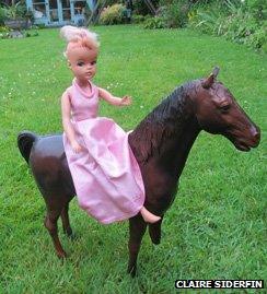 Sindy on horseback