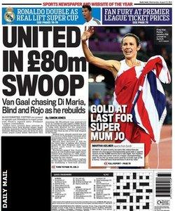 Daily Mail back page