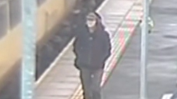 CCTV image of Annie Dryden on a railway station platform