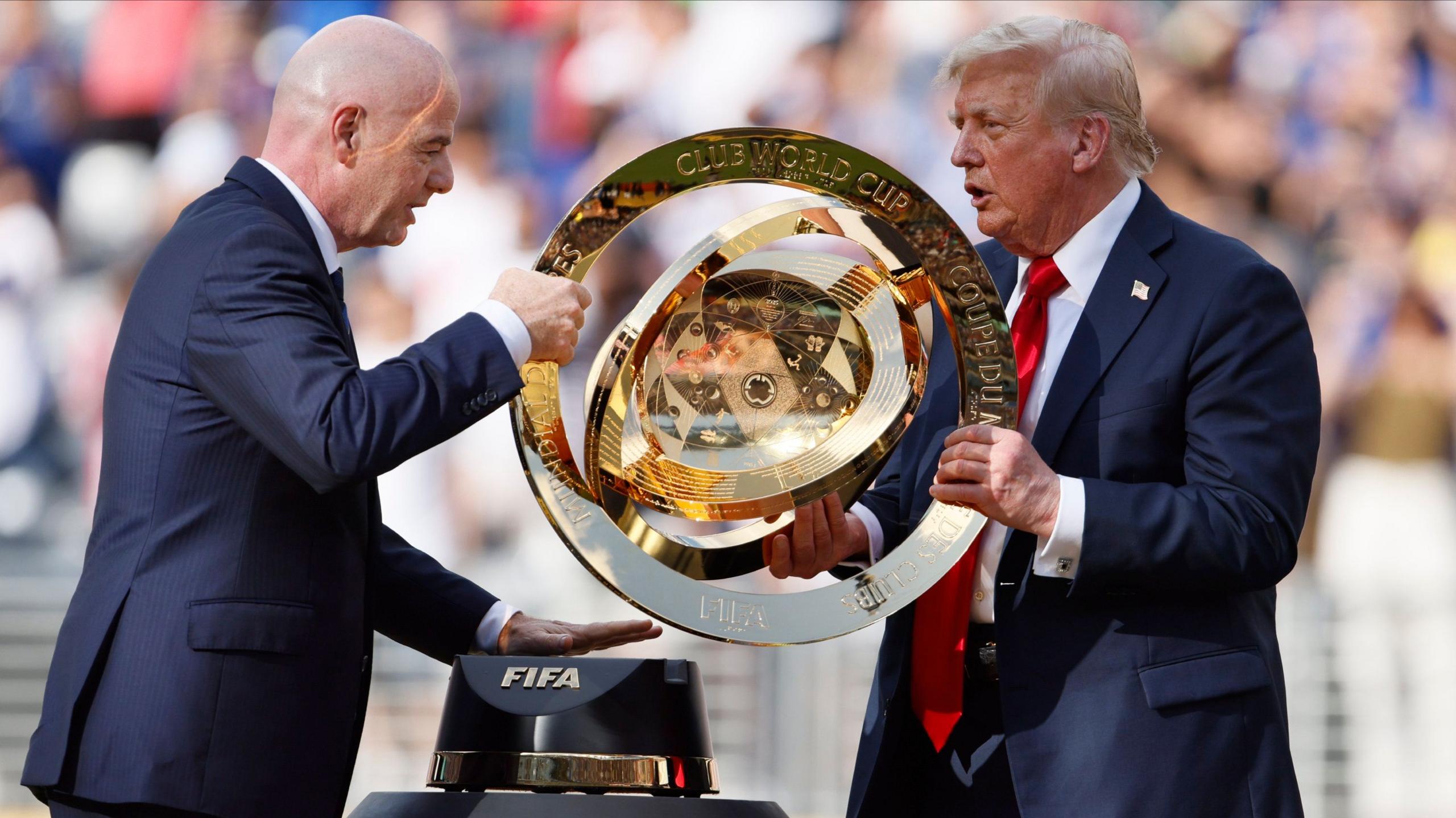 Gianni Infantino and Donald Trump
