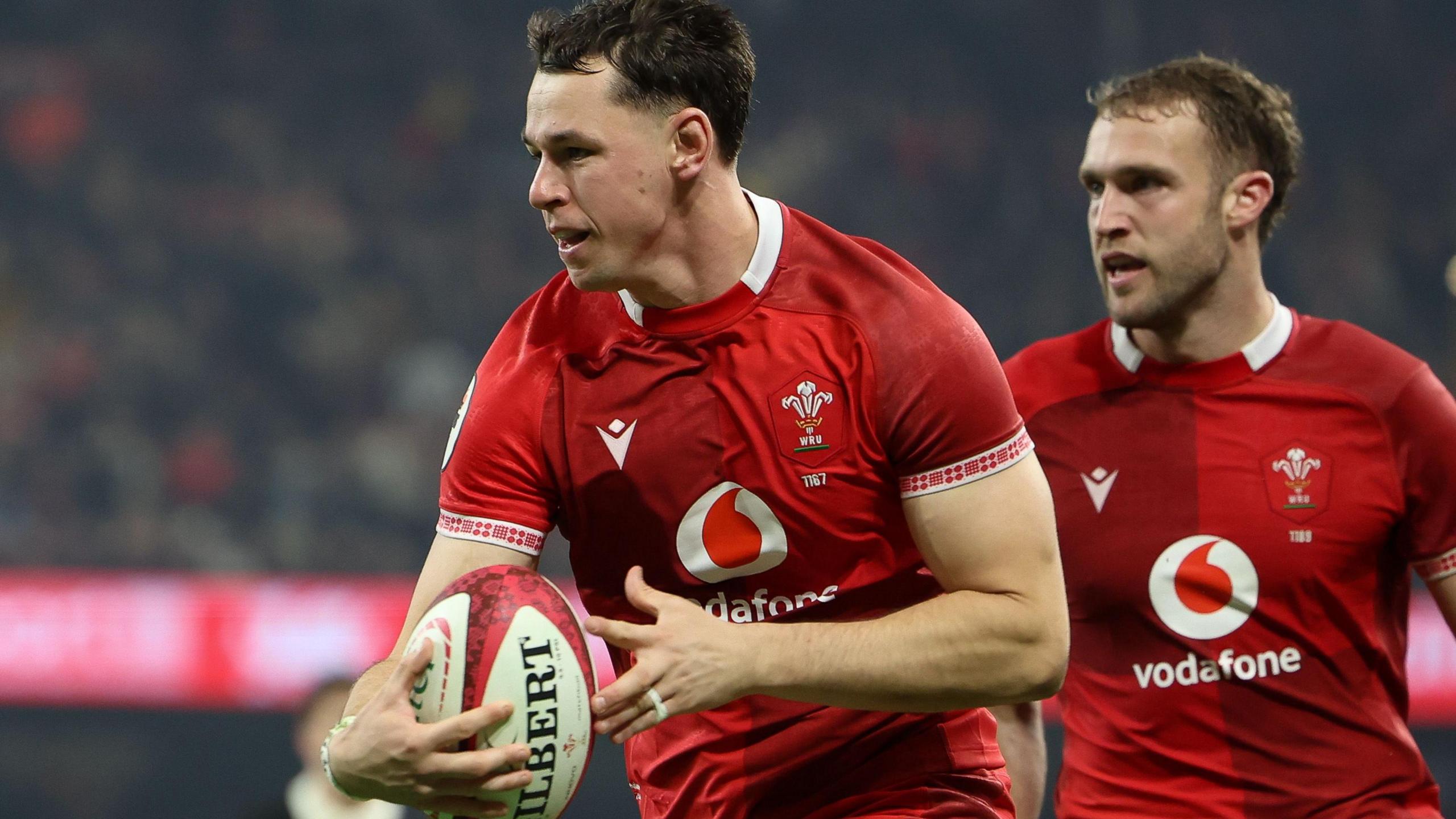 Tom Rogers scores for Wales against New Zealand