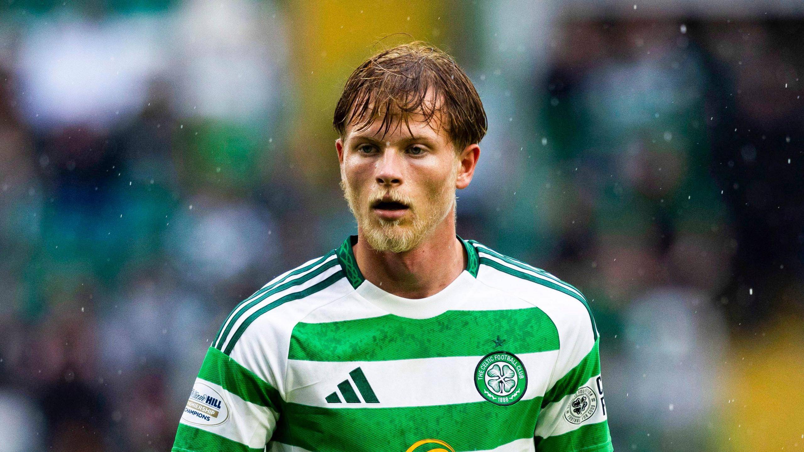 Celtic's Odin Thiago Holm in action during a William Hill Premiership match between Celtic and Kilmarnock at Celtic Park