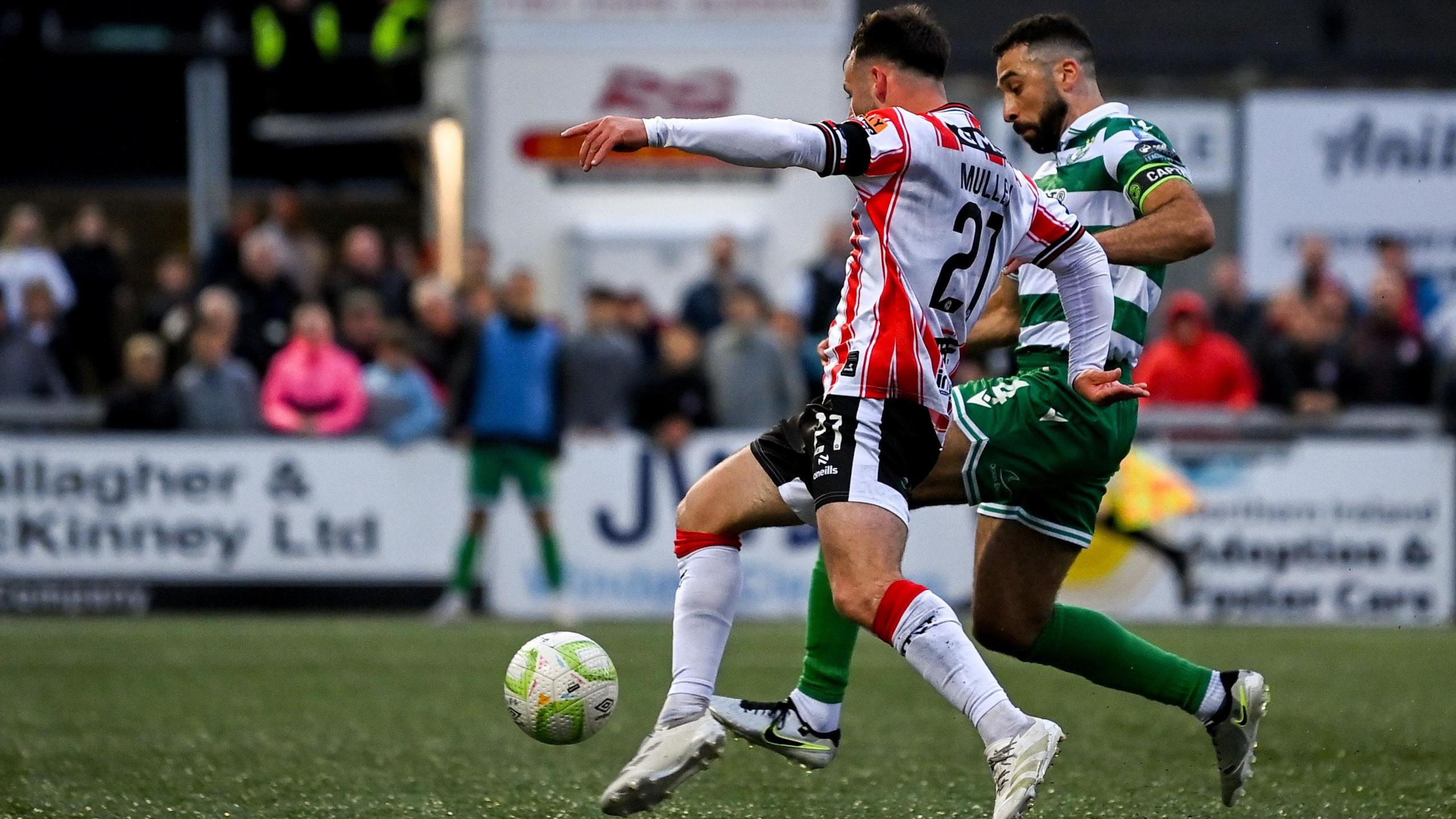 Danny Mullen scores for Derry City