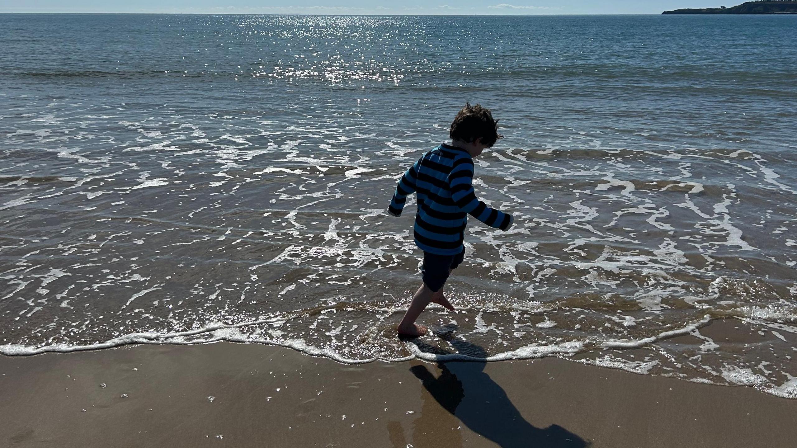 Ethan at the beach