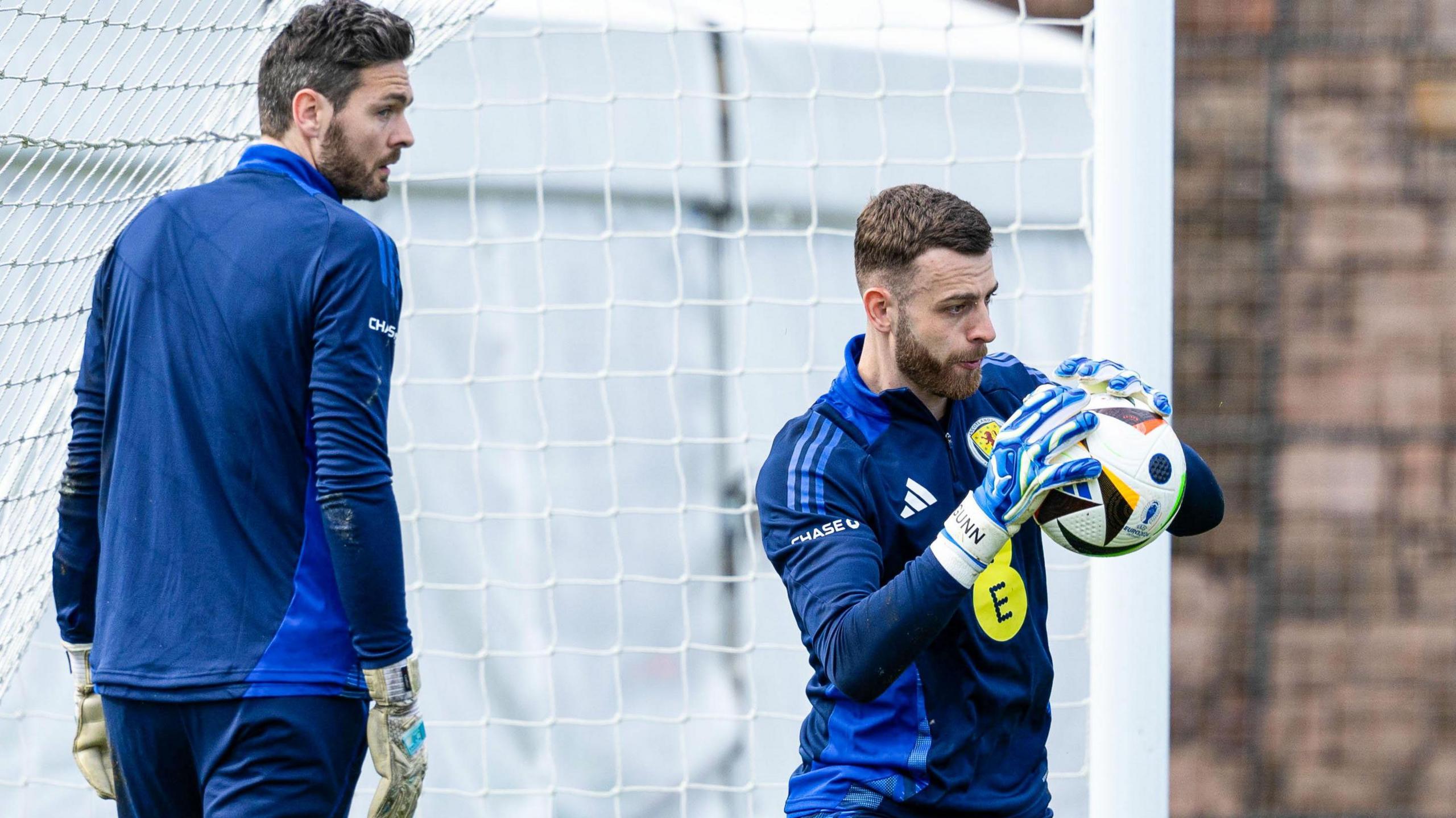 Scotland's Craig Gordon and Angus Gunn