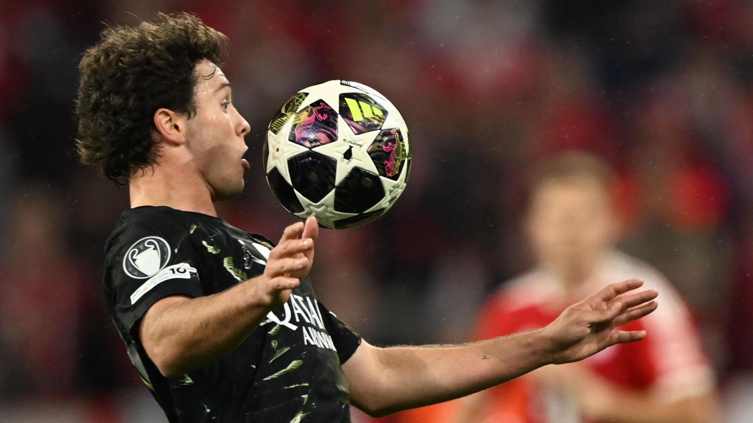 Joao Neves of Paris Saint-Germain in action 